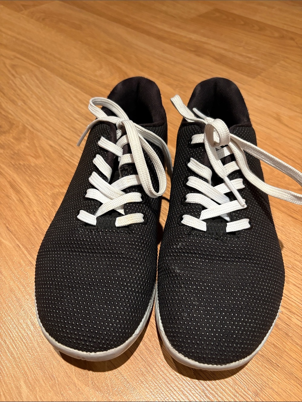 NOBULL Black Knit Sneakers with White Laces